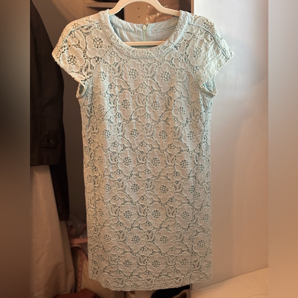 LOFT Light Blue Lace Dress
